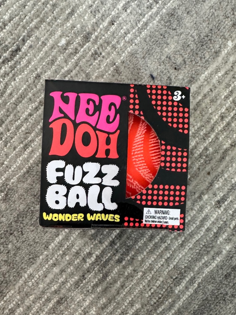 Needoh Orange Fuzzball